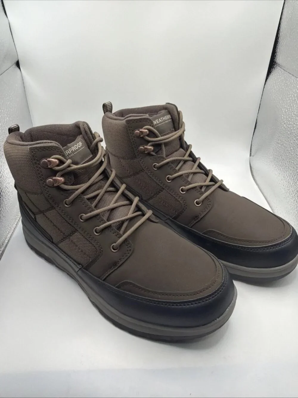 *NEW* Weatherproof Jenkins Boot Mens Brown Memory Foam Duck Boot (sz 12)